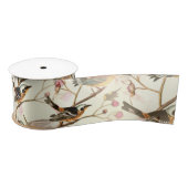 Birds on a branch（ブランチ上の鳥） サテンリボン (リール)