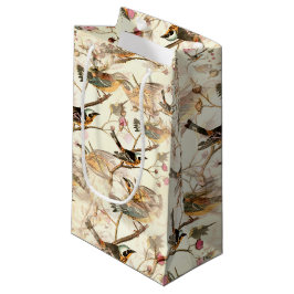 Birds on a branch（ブランチ上の鳥） スモールペーパーバッグ