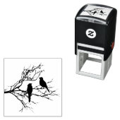 Birds on a branch（ブランチ上の鳥） セルフインキングスタンプ (インサイチュ)