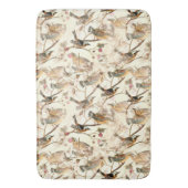 Birds on a branch（ブランチ上の鳥） バスマット (正面縦)