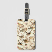 Birds on a branch(ブランチ上の鳥) ラゲッジタグ (正面縦)