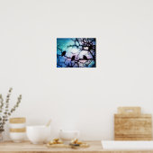 Birds on a branch - Starlight Poster ポスター (キッチン)