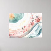 Birds on a Heart Branch  キャンバスプリント (正面)