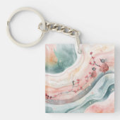 Birds on a Heart Branch キーホルダー (正面)