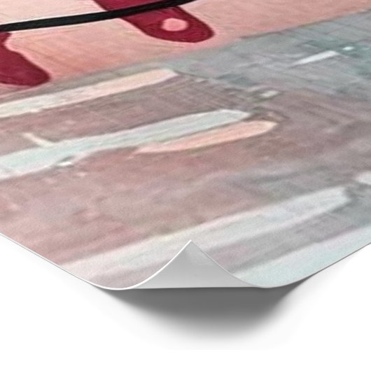 Birds on a Heart Branch  ポスター (角)