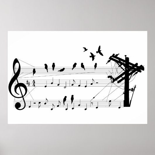 Birds on a Score poster ポスター (正面)