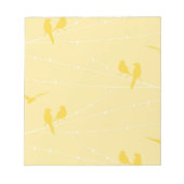 Birds on a wire ノートパッド (正面)