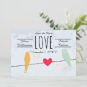 Birds on a Wire – 日付カードを保存 セーブザデート (スタンド正面)