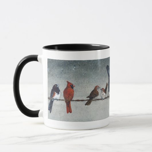 Birds on a Wire Mug マグカップ (左)