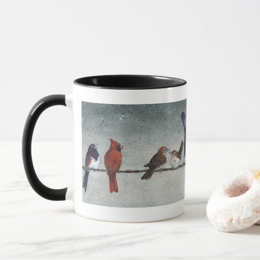 Birds on a Wire Mug マグカップ (ドーナツ)
