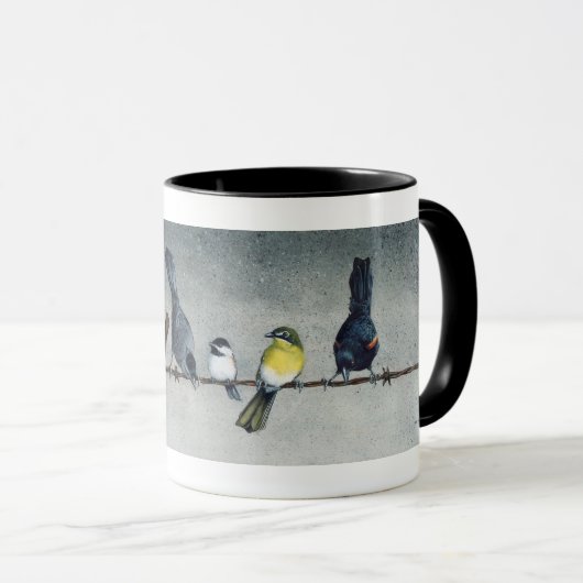 Birds on a Wire Mug マグカップ (正面右)