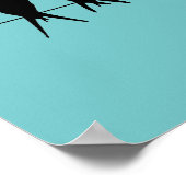 Birds on a wire Poster ポスター (角)
