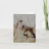 Birds On Branches Folded Note Card ノートカード (正面)