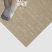 Birds on Flowering Branch金ゴールドスクリプフランスのト 薄葉紙 (詳細)