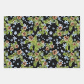 Birds on Pine Tree Natural Setting 3座標 ラッピングペーパーシート (正面2)