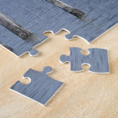 Birds on posts in湖 ジグソーパズル (側面)