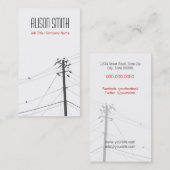 Birds on power lines 名刺 (正面/裏面)
