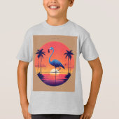 Birds on the Wire – Cartoon Flock Tee Tシャツ (正面)