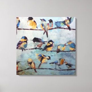 Birds on Wireキャンバス印刷 キャンバスプリント