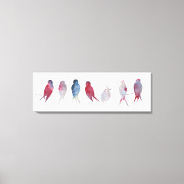 Birds on wireパノラマカンバスプリント36x12インチ キャンバスプリント