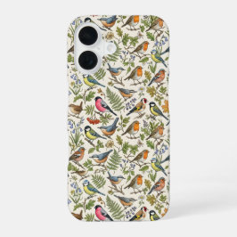 Birds Pattern iPhone 16ケース