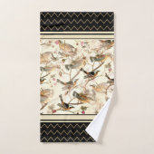 Birds Scene onアイボリー バスタオルセット (ハンドタオル)