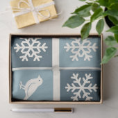  Birds & Snowflakes Christmas Winter Decoupage 薄葉紙 (ギフト)