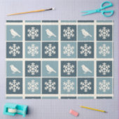  Birds & Snowflakes Christmas Winter Decoupage 薄葉紙 (クラフト)