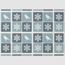  Birds & Snowflakes Christmas Winter Decoupage 薄葉紙