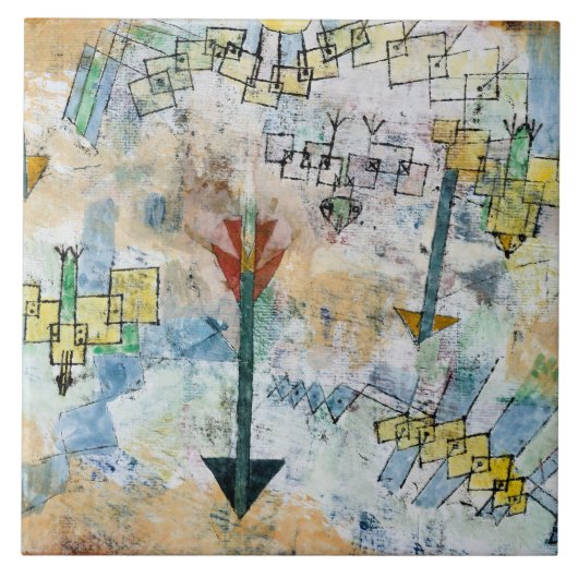 Birds Swooping Down and Arrows タイル (正面)