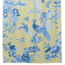 Birds_Toile_Blue及びマスタード