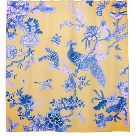Birds_Toile_Tuscany シャワーカーテン