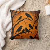 Birds Tree Silhouette クッション (ブランケット)