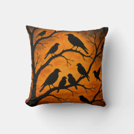 Birds Tree Silhouette クッション
