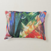 Birds (Vogel)by Franz Marc, Cubism Artヴィンテージ アクセントクッション (裏面)