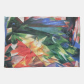 Birds (Vogel)by Franz Marc, Cubism Artヴィンテージ キッチンタオル (横)