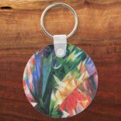Birds (Vogel)by Franz Marc, Cubism Artヴィンテージ キーホルダー (正面)