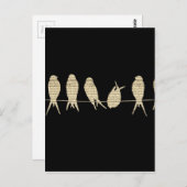 birds-wire-musical-notes.jpg ポストカード (正面/裏面)