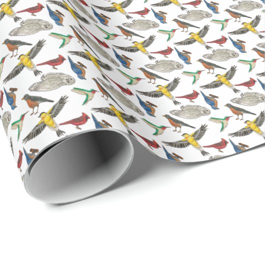 Birds! Wrapping Paper ラッピングペーパー (ロールコーナー)