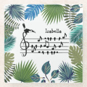 Birdsongトゥーカンのカスタマイズ ガラスコースター (正面)