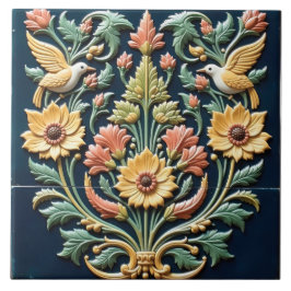 Birdsong Gossip at the Ornamental Blooms タイル