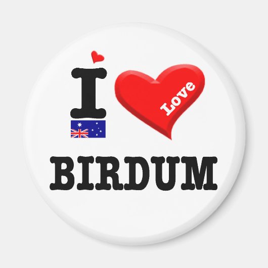 BIRDUM - I Love マグネット (正面)