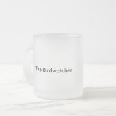 Birdwatcherのシャム猫の曇らされたマグ フロストグラスマグカップ (正面左)