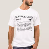 Birdwatcher Definition Observation Identification Tシャツ (正面)
