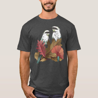 Birdwatching Birding Bird Watcher Fall Leaves Autu Tシャツ