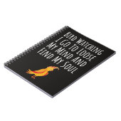 Birdwatching Gifts Birdwatcher Ornithologist ノートブック (左側)