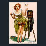 Birdy Pin Up ポスター<br><div class="desc">Vintage pinup.</div>