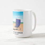 Birling Gap Bea, East Sussexヴィンテージ旅行ポスター コーヒーマグカップ (正面右)