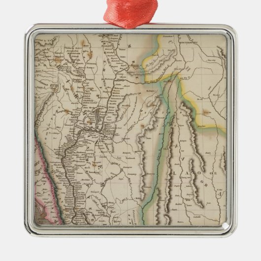 Birmah、Anam、シャム、タイ メタルオーナメント (正面)