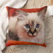 Birmanの神聖な子ネコ クッション (ブランケット)